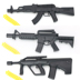 Súng đồ chơi trẻ em có thể được bắn bằng tay trên đạn để lấy súng mô hình hợp kim súng ngắn mini AK Súng đồ chơi trẻ em