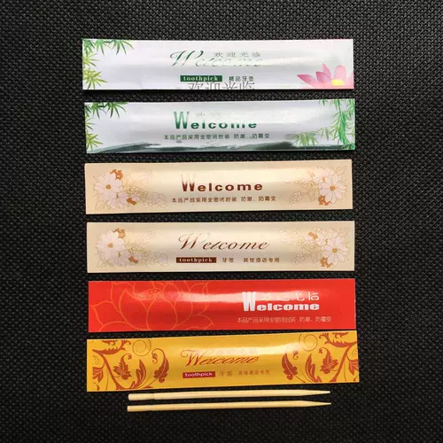 Одноразовый механизм бамбуковой палочки с однополосной палочкой на четырех сторонах боковой нажатии независимой упаковки белой кожа