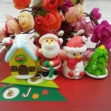 Рождественские украшения украшения украшения Fontch Edible Santa Claus Sugar Man Doll Snow Kid Deam House Candy Doll