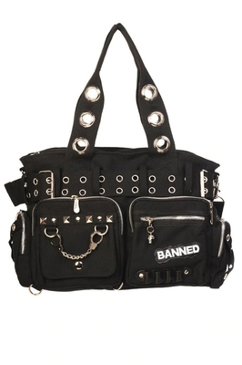 taobao agent Spot BanNed's official British genuine SweetRevenge Gothic rock handcuffs handcuffs shoulder -shoulder messenger bag