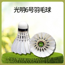 волан 翎美光明6号羽毛球初学娱乐训练室内外用球包邮球头和毛片有瑕疵