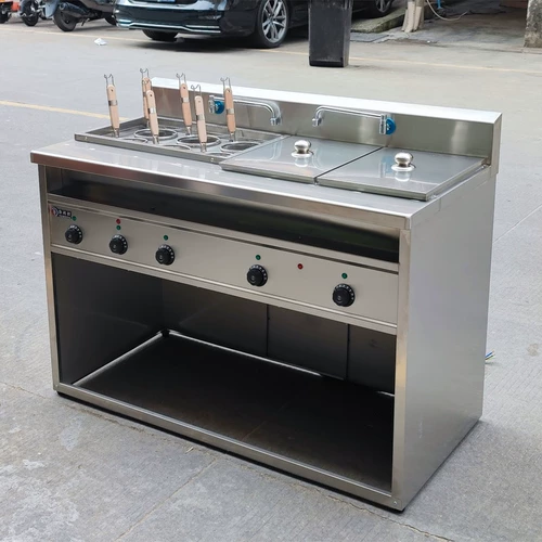 Шесть -едайер вареная лапша печь Коммерческая суповая порошковая печь 62+4 отверстия вареная лапша варенованная горячая горячее горячее губа