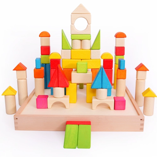 Деревянный детский конструктор, детская игрушка, подарок на день рождения, можно грызть