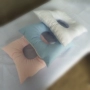 Thẩm mỹ viện gối tròn gối massage làm đẹp đệm mặt gối gối che lỗ gối gối có thể tháo rời và giặt gối gối ôm cho trẻ sơ sinh