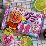 Япония Fuji Family Bread Superman Anti -Mothing Juice Juice Fudge Виноград/яблочный аромат 19 г. Установленная конфеты