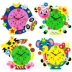 Đồng hồ sáng tạo mẫu giáo trẻ em DIY handmade đồng hồ báo thức vật liệu gói bé biết thời gian đồ chơi đồng hồ mua đồ dùng mầm non tự làm Handmade / Creative DIY