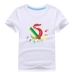 Trẻ em ngắn tay T-Shirt tùy chỉnh bông vòng cổ nam giới và phụ nữ lỏng rắn màu mẫu giáo dịch vụ đẳng cấp tùy chỉnh in LOGO từ kinh doanh quần áo trẻ em Áo thun