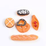 Реалистичная игра с едой, чехол для телефона, заколка для волос ручной работы, аксессуар, хлеб, «сделай сам»