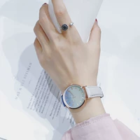 Трендовые свежие универсальные часы, в корейском стиле, простой и элегантный дизайн, градиент