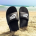 Nike Nike Benassi JDI chữ đen trắng slippers Dép thể thao nam và nữ đi biển 343880-090 - Dép thể thao dép quai ngang nữ Dép thể thao