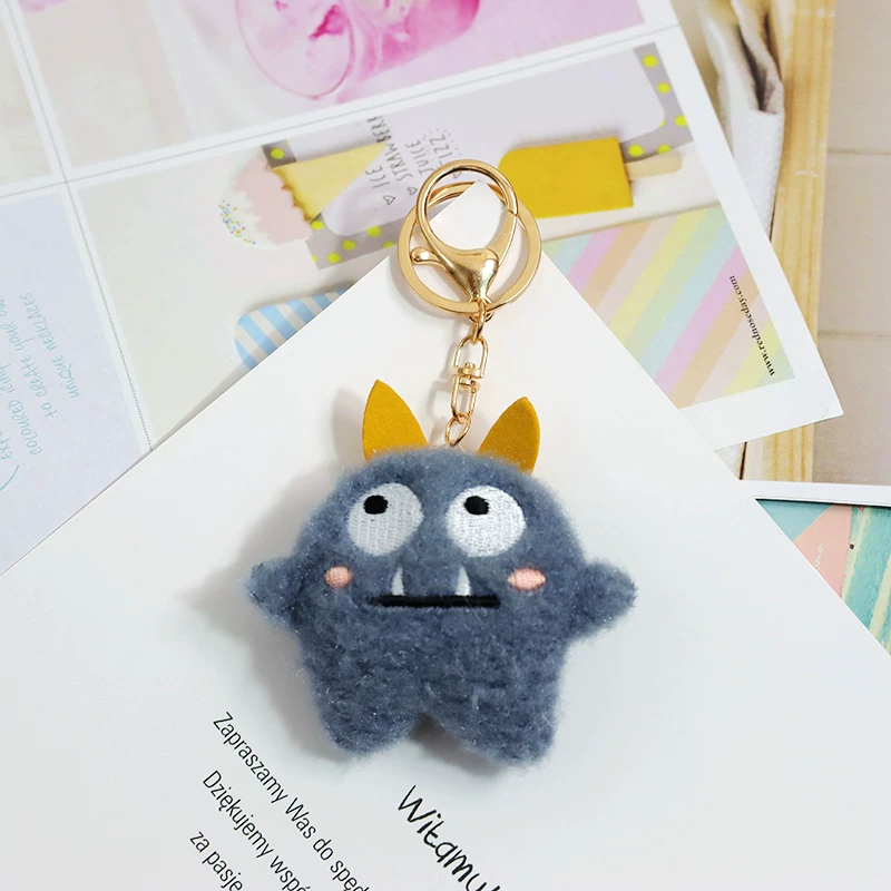 Фуксия плюшевый монстр, подвеска бренда, креативная забавная брелок-(keychain), интернет-селебрити, для любимого