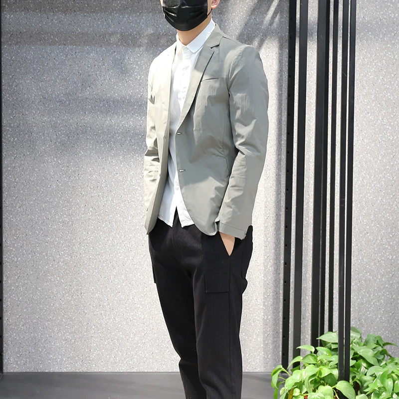 Men's cotton summer jacket, slim fit
