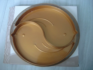 Склад Перемещение Daaqing Warehouse Nestlé Fruit Plate Three -Piece 2012 Золотой цвет Fun Fruit Plate Coffee Coffee