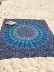 Ấn độ Peacock Xanh Mandala Tấm Thảm Chống Xám Tường Chăn Bohemian Art Cho Thuê Trang Trí Vải Khăn Trải Bàn Rèm Cửa Tapestry