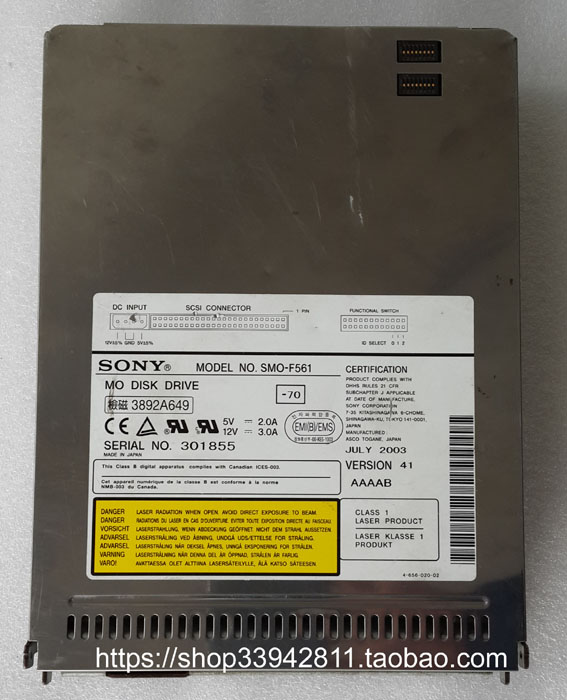 9.1GB MO ڱ  ̺ SMO-F561 9.1G SCSI гξ гξ 50 Ƽġ