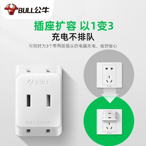 Плоская заглушка из бычьего гнезда одна точка Три преобразователя Ультра -тсину -беспроводной два фута поворачивается к стене стены, мини -конвертер