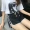 2019 phiên bản mới của Hàn Quốc quần lửng ống rộng thể thao nữ mùa hè đen cao eo cao sinh viên hoang dã giản dị quần nóng - Quần short