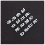 Цвет грязный кольцо кольца металлическая пряжка аксессуаров 3 юань 16 Dredlock Rasta Braid.