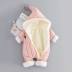 Baby down cotton jumpsuit dày mùa đông phù hợp với nam và nữ - Áo liền quần