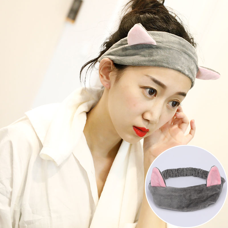 Light Greenthe republic of korea wash one 's face Hair band lovely Simplicity Internet celebrity Place a mask on the face Headband hair hoop female Hair bundle Headwear Headband Gargle Make up