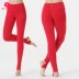Red Yoga Quần của Phụ Nữ Skinny Độ Ẩm Mồ Hôi Bước Chân Thể Thao Chạy Nhanh Chóng làm khô Quần Yoga Tập Thể Dục Yoga Mặc thảm yoga tpe Yoga