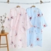 Nhật bản kimono áo nữ bông mùa xuân và mùa hè mỏng yukata dài gạc Nhật Bản và gió áo choàng tắm bông lỏng