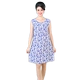 Trung niên và old-fashioned nightdress nữ mùa hè cotton lụa nightdress giản dị nhà không tay đầm lỏng kích thước lớn mẹ đồ ngủ