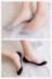 Thuyền vô hình vớ nữ mùa hè phần mỏng ice silk socks set phần mỏng nông miệng silicone anti-skid chống thấp với giúp đỡ thấp 4 cặp Vớ mắt cá chân