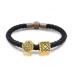 Việt Nam Shajin chuyển hạt vòng tay dây da nam Tìm kiếm vòng tay rồng Phụ nữ Euro Coin mạ vàng DIY Bracelet hạt vòng đá phong thủy Vòng đeo tay Clasp