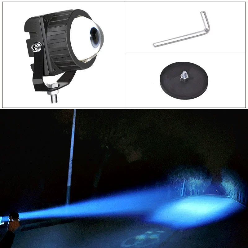 đèn led gầm ô tô Xe LED Spotlight Off -Road Xe laser High -beam Van Cars Mid -NET Light Sửa đổi thanh mặt trước Đèn sương mù Mobilizer Universal đèn gầm ô tô đèn xenon ô tô 