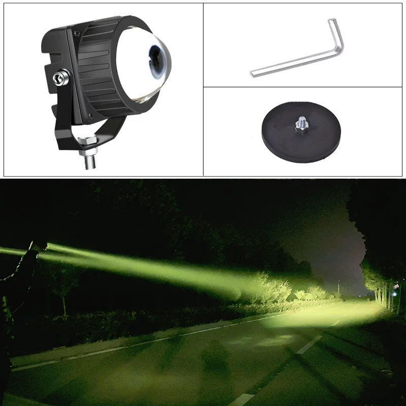 đèn led gầm ô tô Xe LED Spotlight Off -Road Xe laser High -beam Van Cars Mid -NET Light Sửa đổi thanh mặt trước Đèn sương mù Mobilizer Universal đèn gầm ô tô đèn xenon ô tô 