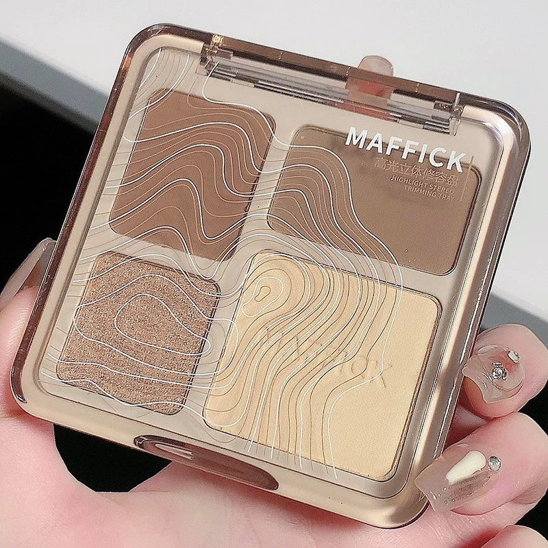 Nana, waterproof brightening handheld highlighter for students for contouring, four colors