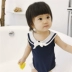 Đồ bơi bé gái Navy Wind 2018 phiên bản Hàn Quốc Mùa hè Mới cho bé Baby Baby Ocean Leotard Triangle
