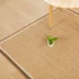 Tấm thảm vải lanh tùy chỉnh vải lanh dệt phòng khách bàn cà phê phòng ngủ Nhật Bản phòng trà thảm đay mat - Thảm báo giá thảm trải sàn hội trường Thảm