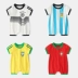 2018 World Cup jersey 7 bé 4 piece quần áo 2 mùa hè 1 nam bé 0 năm 3 tháng 5 thủy triều quần áo 6 quần áo bóng đá