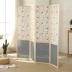 Vách ngăn vải gỗ nguyên khối hiện đại đơn giản thời trang mới kiểu Trung Quốc gấp di động lối vào rèm phòng ngủ phòng khách vách ngăn lam gỗ 