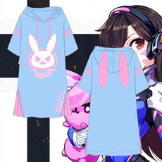 Аниме футболки/шляпы/одежда 守望先锋dva宋哈娜二次元动漫女同人cosplay服情趣内衣睡裙家居服