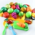 Mô phỏng nhà trẻ em, cắt trái cây, rau, số lượng lớn, cắt, đồ chơi bằng nhựa, trái cây và rau quả, bé, bé trai và bé gái, 3 tuổi