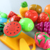 Mô phỏng nhà trẻ em, cắt trái cây, rau, số lượng lớn, cắt, đồ chơi bằng nhựa, trái cây và rau quả, bé, bé trai và bé gái, 3 tuổi Đồ chơi gia đình