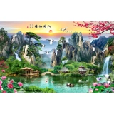 Sansui, трехмерные самоклеющиеся наклейки на стену, наклейка, 3D