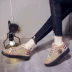 Thời trang cộng với giày cotton nhung ấm thể thao giải trí thấp giúp phiên bản Hàn Quốc của nữ sinh viên trẻ em đi làm mùa thu đông giay bitis nữ Giày cắt thấp