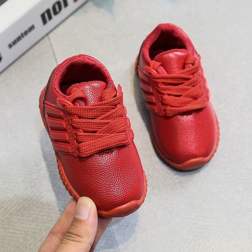 Детская демисезонная спортивная обувь, праздничнные детские туфли подходит для мужчин и женщин для раннего возраста для кожаной обуви, мягкая подошва