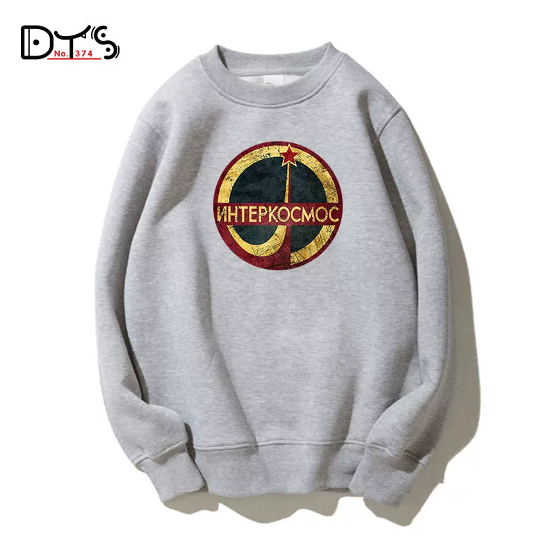 374路 DTS Geek Geek Plusal Sweatshot Loose Cositive Aerospace CCCP Former Soviet Space Program Retro New