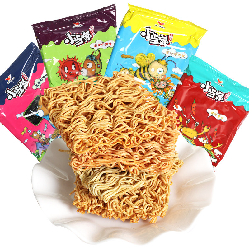 统一小当家干脆面整箱混装怀旧零食休闲食品掌心脆老款干吃方便面
