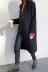 EA22 áo hai dây màu đơn giản phù hợp với ve áo được may bằng tay áo khoác len hai mặt áo khoác nữ qm97 SS áo khoác lót lông nữ Áo len lót đôi
