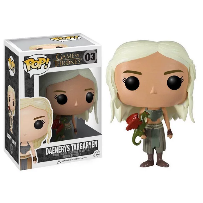 Настоящие фишки Funko Pop Power Game Лед и Песнь Огня Деннилис Дракон Дракон Мать Лошадь