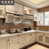 Французский дом Tianjin в европейском стиле твердых древесины общая настройка водной песни Willow Kitchen Cabine Caster Decore