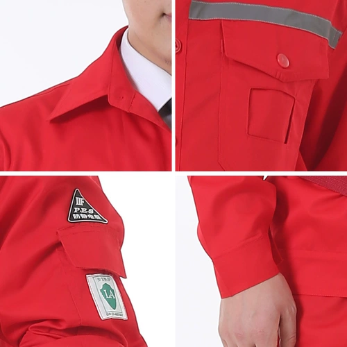 Летняя антистатическая рабочая одежда, тонкая рабочая одежда с длинными рукавами для нефтяной и нефтехимической промышленности, рабочая одежда для химической очистки природного газа