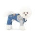 Denim giản dị yếm hai màu tùy chọn quần áo chó trang phục thú cưng Hàn Quốc Sniff - Quần áo & phụ kiện thú cưng