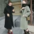 Len áo khoác nữ phần dài Hàn Quốc phiên bản 2017 mùa thu và mùa đông mới mỏng trên đầu gối dày sinh viên áo len nữ
